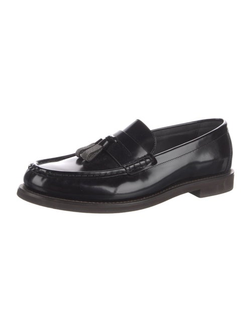 Brunello Cucinelli Monili Patent Leather Loafer Sneakers