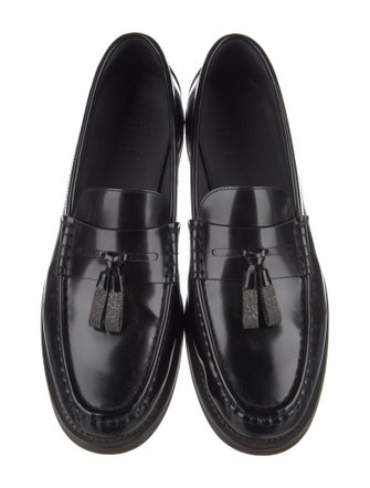 Brunello Cucinelli Monili Patent Leather Loafer Sneakers