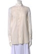 Brunello Cucinelli Long Sleeve Button-Up Top