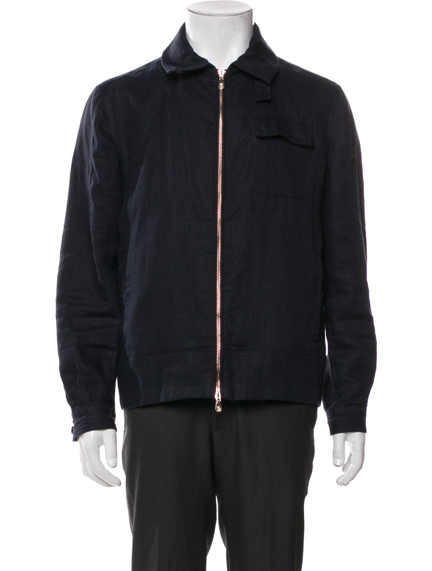 Brunello Cucinelli Linen Bomber Jacket