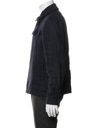Brunello Cucinelli Linen Bomber Jacket