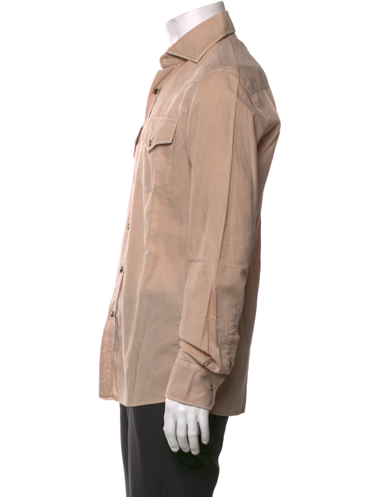 Brunello Cucinelli Long Sleeve Western Shirt