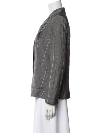 Brunello Cucinelli Virgin Wool Striped Blazer