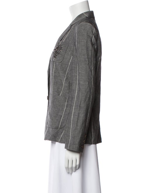 Brunello Cucinelli Virgin Wool Striped Blazer