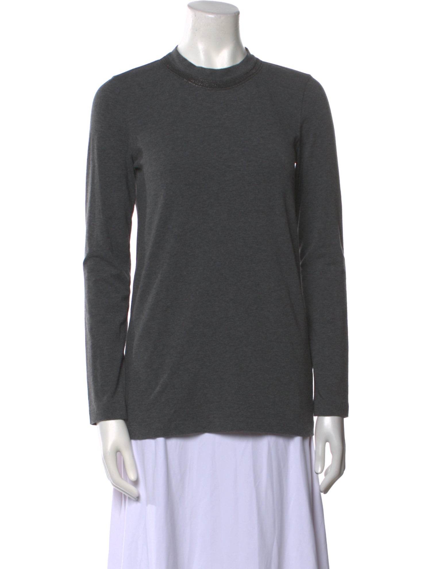 Brunello Cucinelli Crew Neck Long Sleeve Sweatshirt
