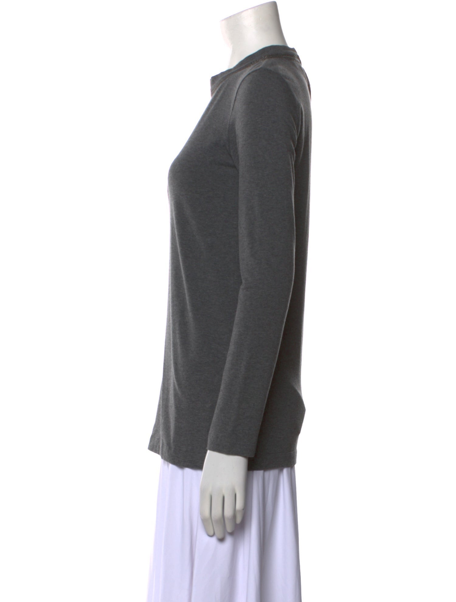 Brunello Cucinelli Crew Neck Long Sleeve Sweatshirt