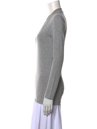 Brunello Cucinelli V-Neck Long Sleeve Top