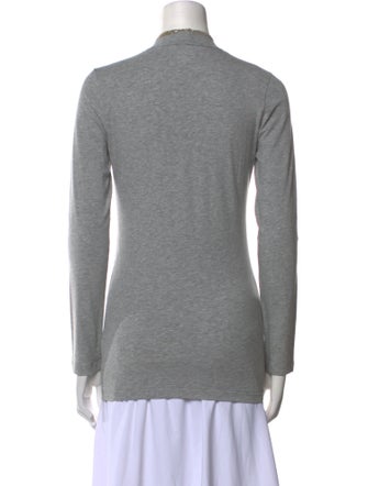 Brunello Cucinelli V-Neck Long Sleeve Top