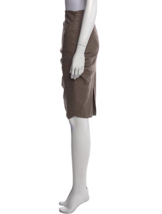 Brunello Cucinelli Virgin Wool Knee-Length Skirt