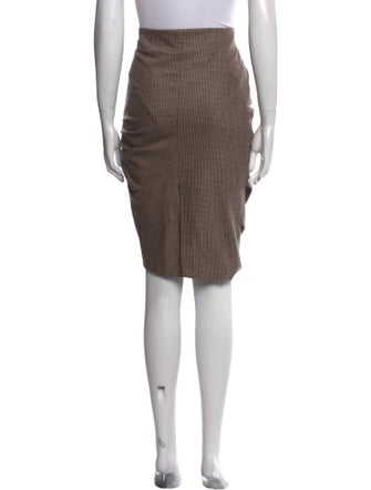 Brunello Cucinelli Virgin Wool Knee-Length Skirt