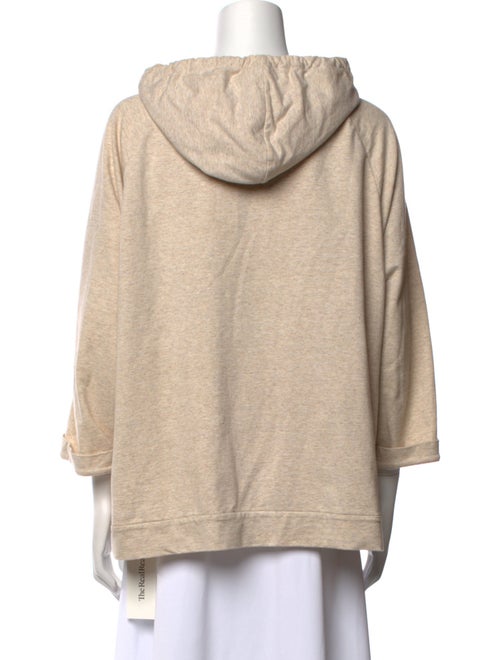 Brunello Cucinelli V-Neck Three-Quarter Sleeve Sweatshirt