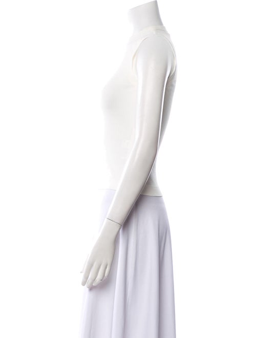 Brunello Cucinelli Crew Neck Sleeveless Crop Top