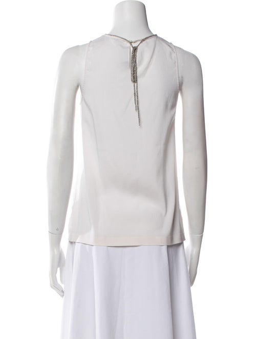 Brunello Cucinelli Silk Crew Neck Top