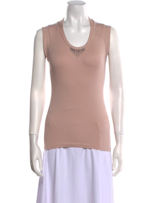 Brunello Cucinelli Scoop Neck Sleeveless Top