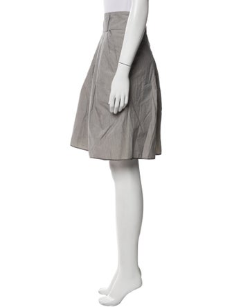 Brunello Cucinelli Pleated Accents Knee-Length Skirt