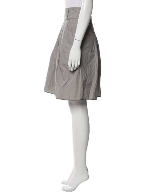 Brunello Cucinelli Pleated Accents Knee-Length Skirt