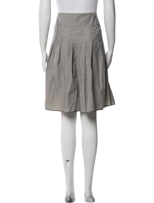 Brunello Cucinelli Pleated Accents Knee-Length Skirt
