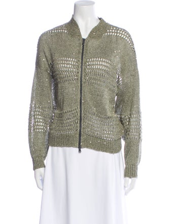 Brunello Cucinelli Linen Printed Evening Jacket