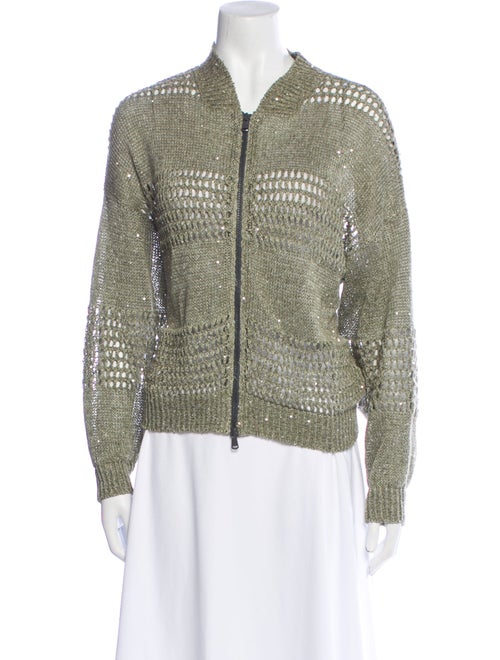 Brunello Cucinelli Linen Printed Evening Jacket