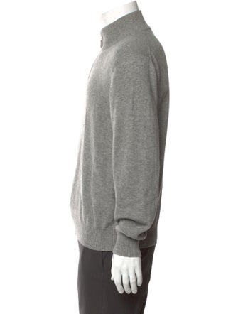 Brunello Cucinelli Cashmere Mock Neck Polo Sweater