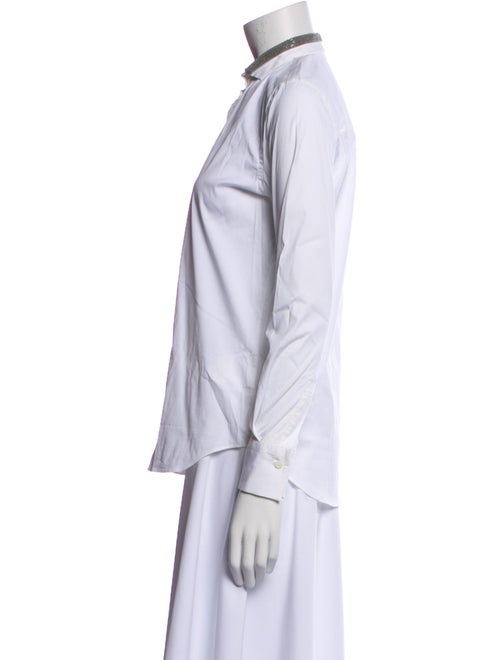 Brunello Cucinelli Long Sleeve Button-Up Top