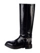 Brunello Cucinelli Leather Beaded Accents Riding Boots