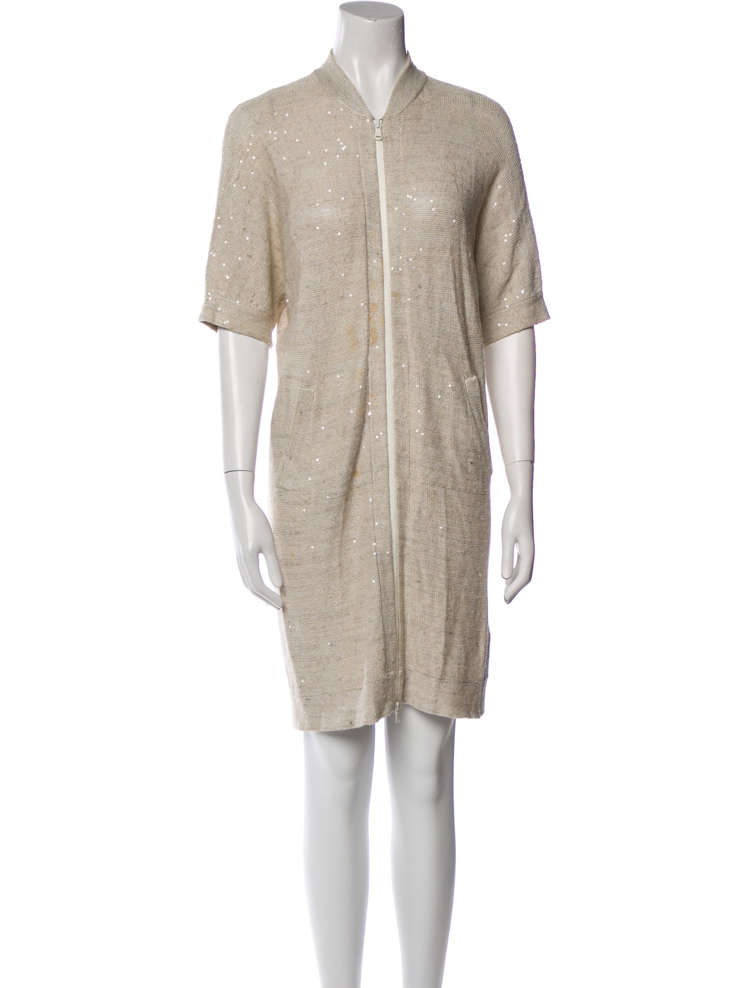 Brunello Cucinelli Linen Mini Dress