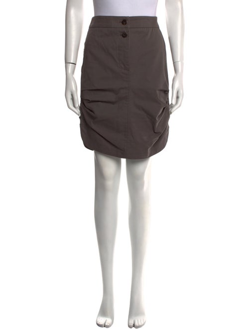 Brunello Cucinelli Pleated Accents Knee-Length Skirt