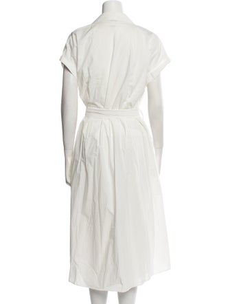 Brunello Cucinelli V-Neck Midi Length Dress