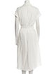 Brunello Cucinelli V-Neck Midi Length Dress