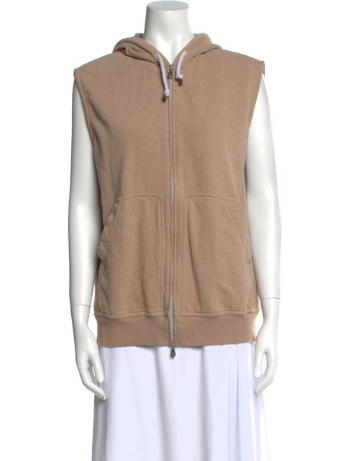 Brunello Cucinelli Mock Neck Sleeveless Sweatshirt