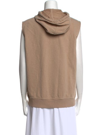 Brunello Cucinelli Mock Neck Sleeveless Sweatshirt