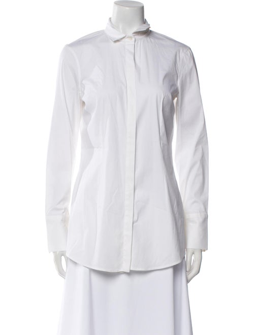 Brunello Cucinelli Long Sleeve Button-Up Top
