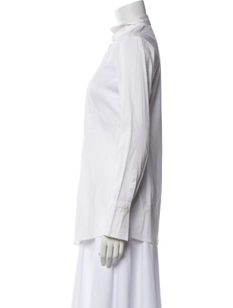 Brunello Cucinelli Long Sleeve Button-Up Top