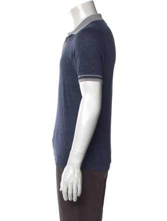 Brunello Cucinelli Linen V-Neck Polo Shirt
