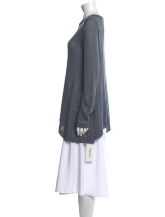 Brunello Cucinelli Linen Scoop Neck Sweater