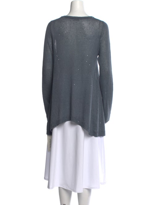 Brunello Cucinelli Linen Scoop Neck Sweater