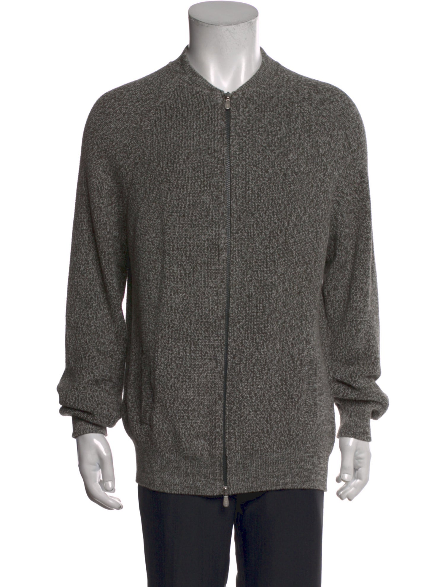 Brunello Cucinelli Mock Neck Long Sleeve Cardigan
