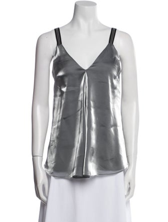 Brunello Cucinelli V-Neck Sleeveless Top