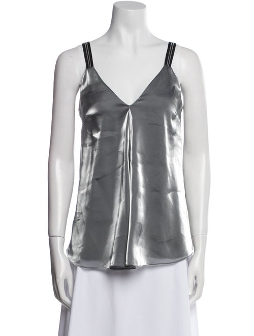 Brunello Cucinelli V-Neck Sleeveless Top