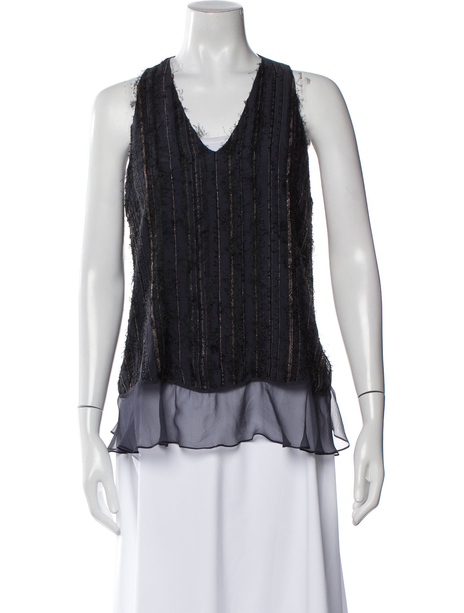 Brunello Cucinelli V-Neck Sleeveless Top