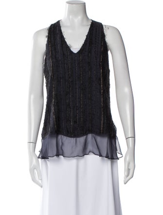 Brunello Cucinelli V-Neck Sleeveless Top