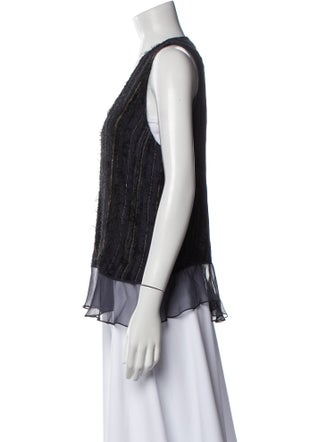Brunello Cucinelli V-Neck Sleeveless Top