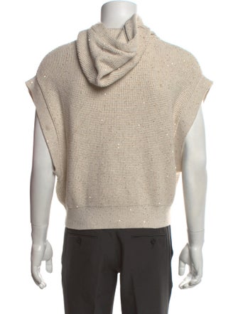 Brunello Cucinelli Turtleneck Short Sleeve Sweater Vest