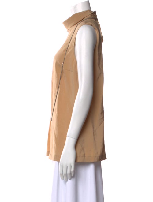 Brunello Cucinelli Silk Cowl Neck Top