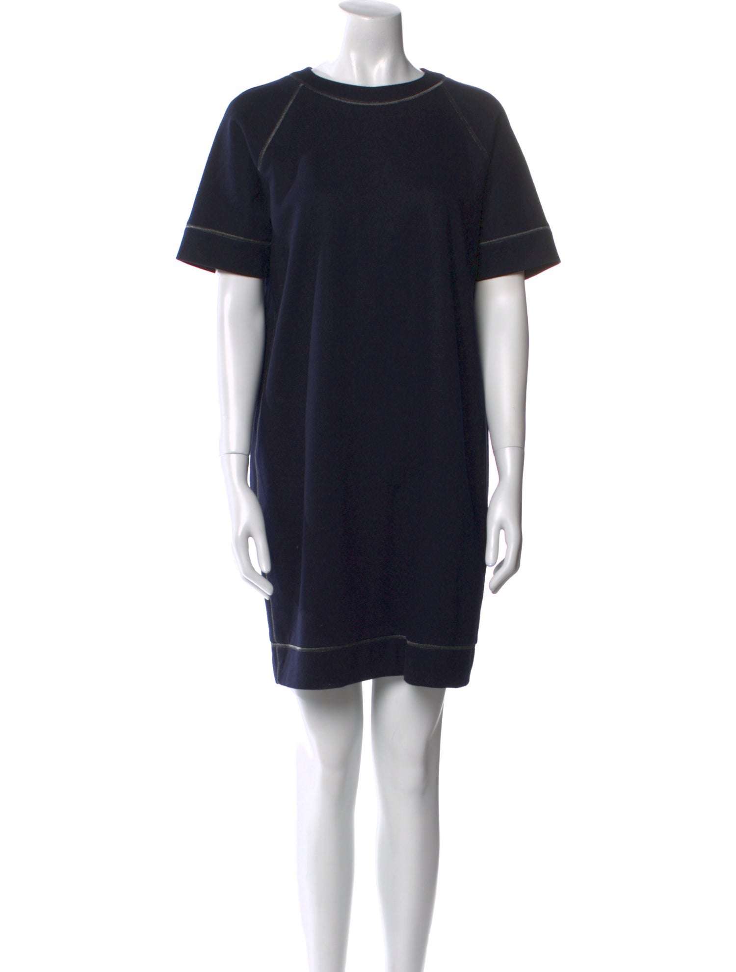 Brunello Cucinelli Crew Neck Mini Dress