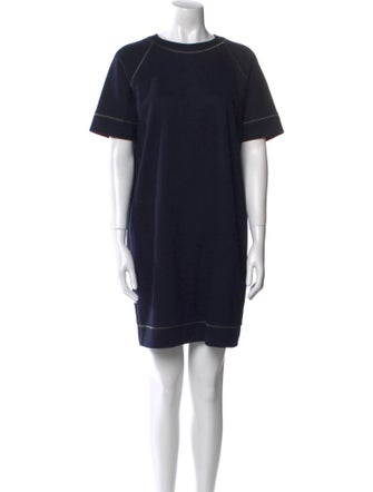 Brunello Cucinelli Crew Neck Mini Dress