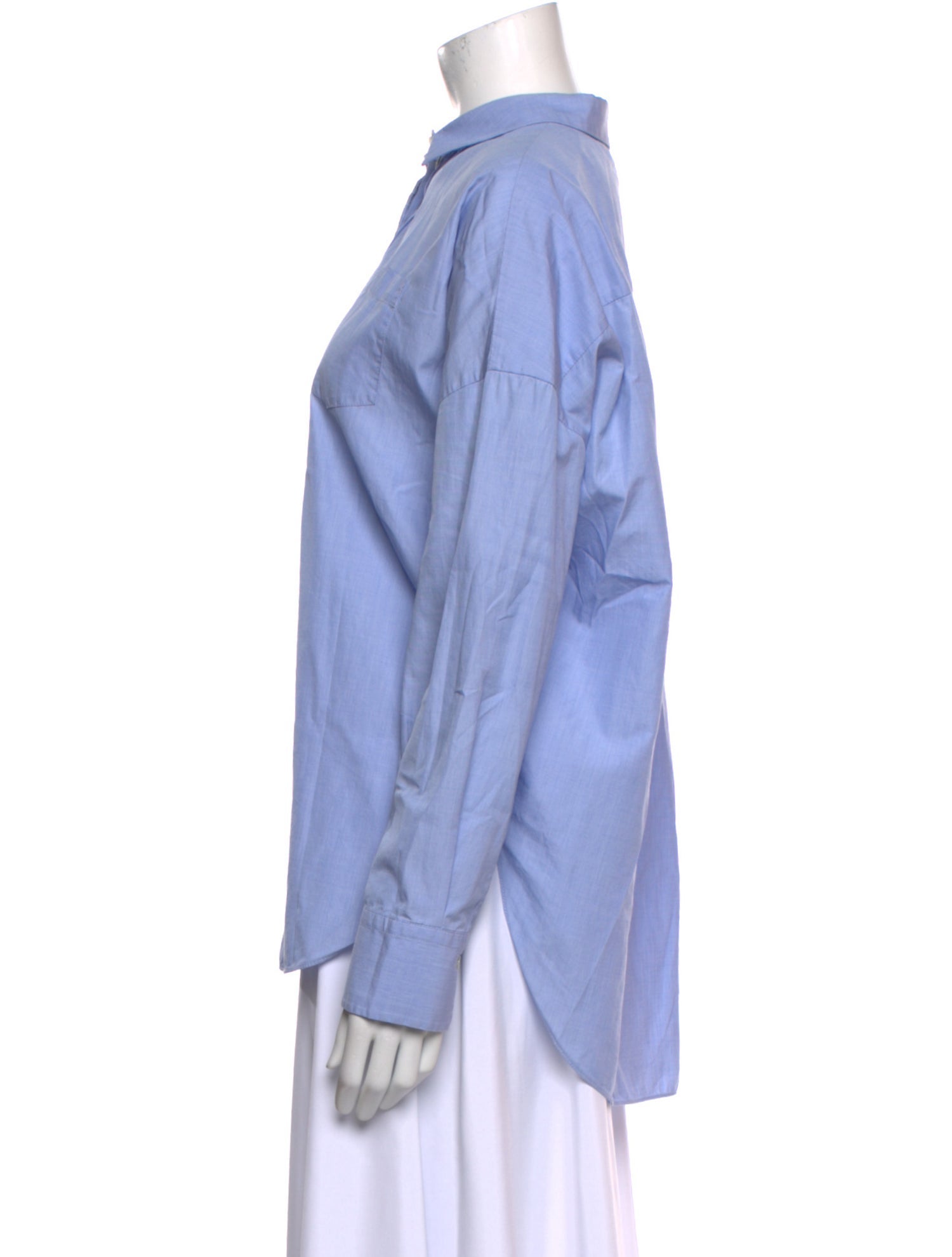 Brunello Cucinelli Long Sleeve Button-Up Top