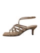 Brunello Cucinelli Suede Beaded Accents Sandals