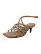 Brunello Cucinelli Suede Beaded Accents Sandals